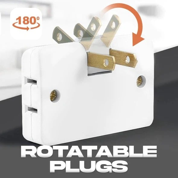 (🔥Last Day Promotion  - 50% off)180 Degrees Rotatable Socket Converter