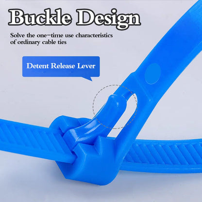 (🔥Last Day Promotion  - 50% off) Buckle Self-locking Premium Nylon Cable Wire Ties